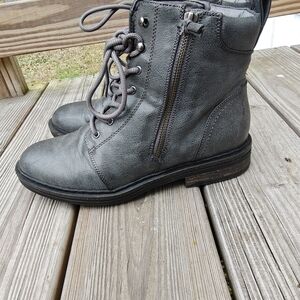 Maurices Charcoal Combat Boots